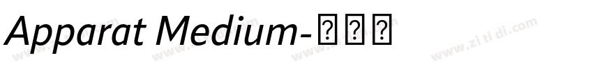 Apparat Medium字体转换 Apparat Medium字体转换